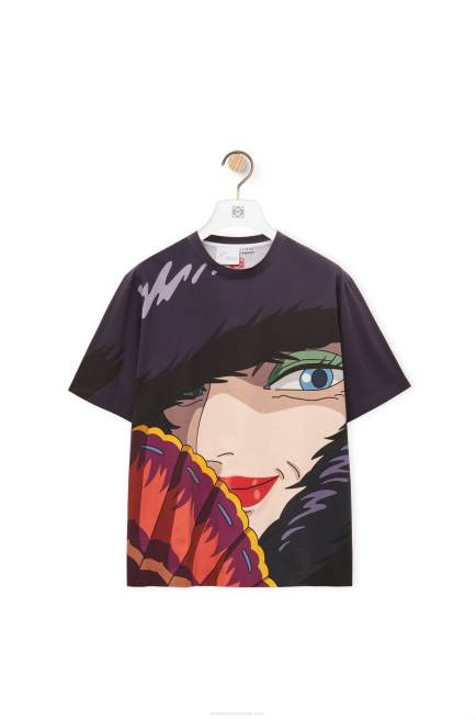 Multicolor Witch of the Waste T-shirt in cotton Loewe 84PR834 Women