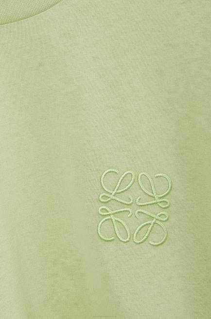 Pale Green Boxy fit T-shirt in cotton Loewe 84PR814 Women