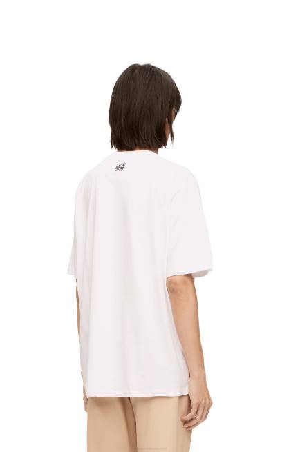 White/Beige Howl embellished T-shirt in cotton Loewe 84PR835 Women