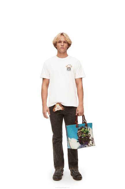 White Heen Anagram T-shirt in cotton Loewe 84PR845 Women