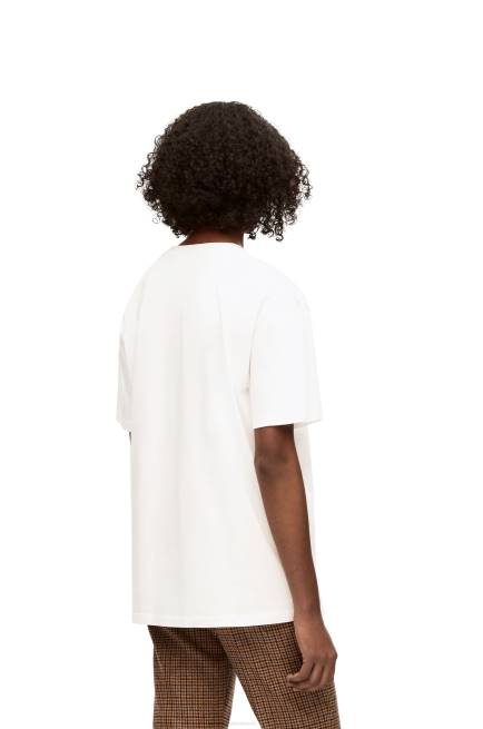 White Heen Anagram T-shirt in cotton Loewe 84PR845 Women