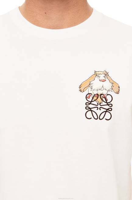 White Heen Anagram T-shirt in cotton Loewe 84PR845 Women