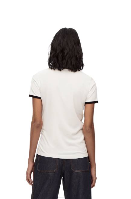 White Slim fit T-shirt fit in cotton Loewe 84PR797 Women