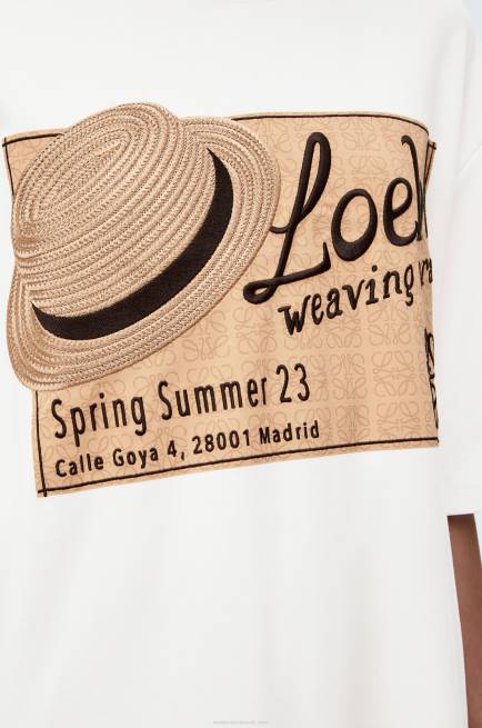 White hat T-shirt dress in cotton Loewe 84PR791 Women