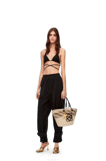 Black Anagram bikini top in technical jersey Loewe 84PR948 Women