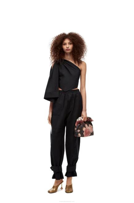Black Asymmetric top in cotton Loewe 84PR873 Women