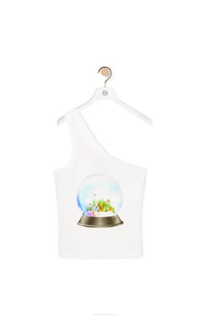 White/Multicolor Snow globe top in technical jersey Loewe 84PR871 Women