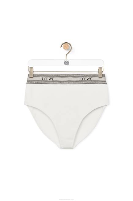 White Knit briefs in viscose Loewe 84PR965 Women