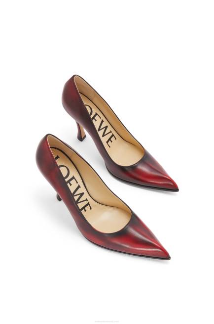 Anthurium Red/Black Comic classic pump in calfskin Loewe 84PR750 Women