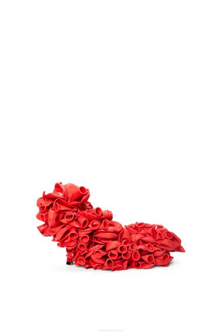 Anthurium Red Comic balloon pump in satin Loewe 84PR767 Women