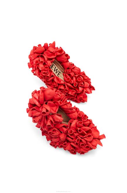 Anthurium Red Comic balloon pump in satin Loewe 84PR767 Women