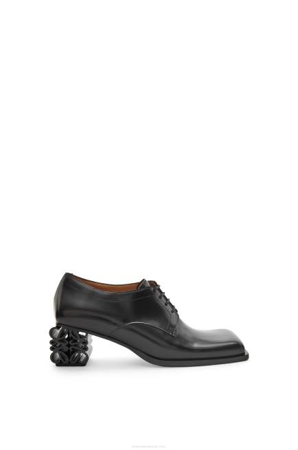 Black Anagram heel brogue in calfskin Loewe 84PR768 Women