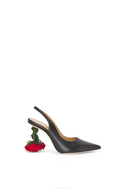 Black Rose heel slingback in calfskin Loewe 84PR756 Women