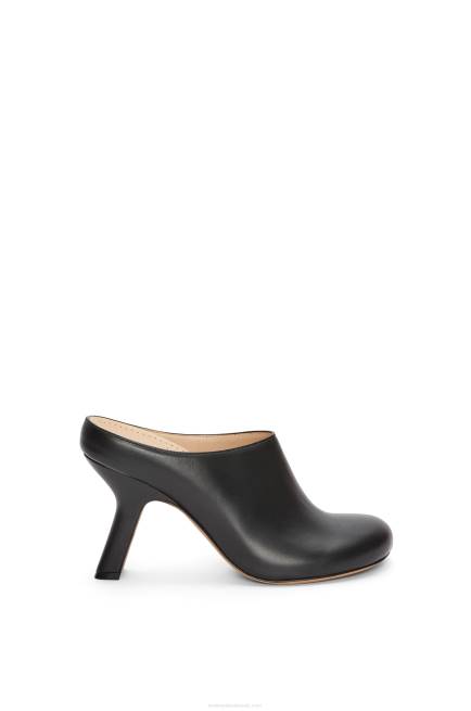 Black Terra heel clog in calfskin Loewe 84PR740 Women