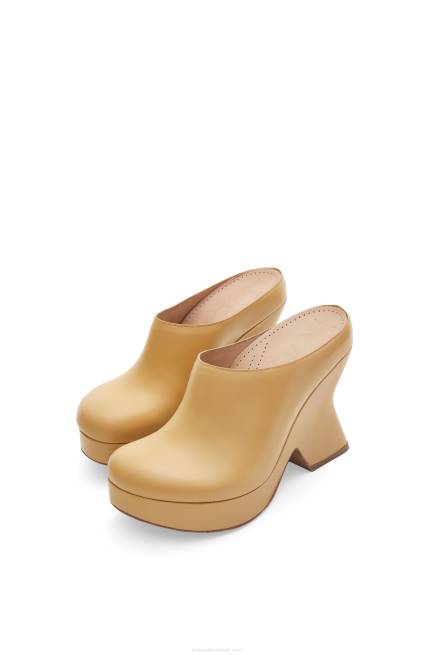 Medium Concealer Terra wedge clog in calfskin Loewe 84PR745 Women