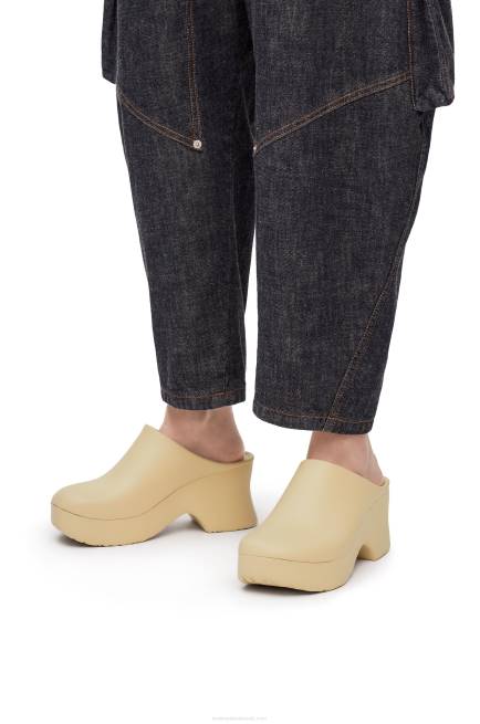 Oat Milk Terra foam clog in light foam rubber Loewe 84PR747 Women