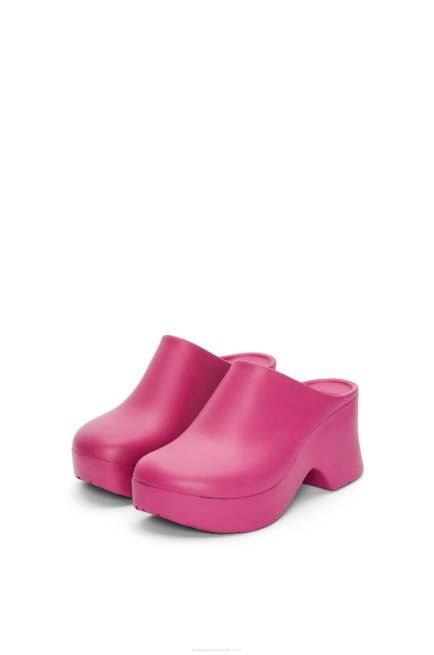 Pink Hortensia Terra foam clog in light foam rubber Loewe 84PR752 Women