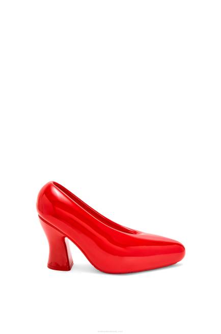 Shiny Red Comic lacquered foam pump in light foam rubber Loewe 84PR733 Women
