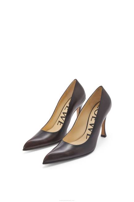 Shitake/Black Comic classic pump in calfskin Loewe 84PR751 Women