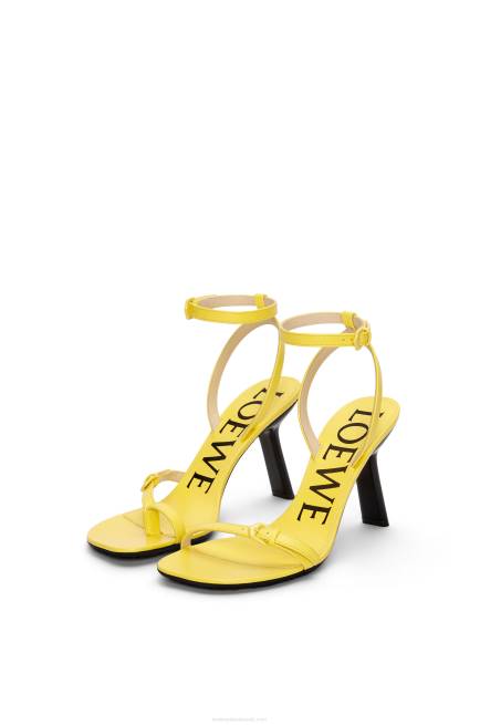 Acacia Yellow Petal stiletto sandal in lambskin Loewe 84PR678 Women