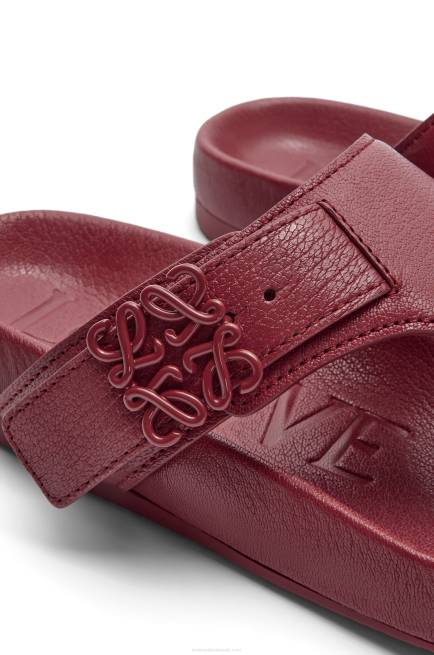 Bordeaux Ease toe post sandal in goatskin Loewe 84PR721 Women