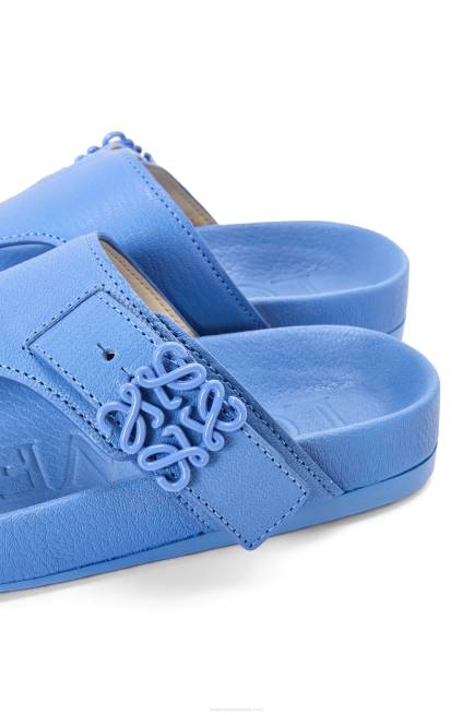 Light Denim Ease toe post sandal in goatskin Loewe 84PR680 Women
