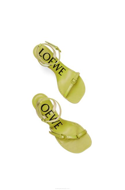 Matcha Latte Petal stiletto sandal in lambskin Loewe 84PR673 Women