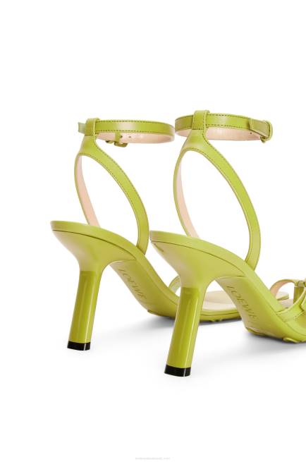 Matcha Latte Petal stiletto sandal in lambskin Loewe 84PR673 Women
