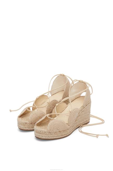 Oat Milk Solar wedge espadrille in jute Loewe 84PR700 Women