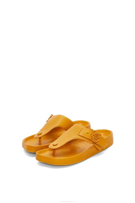 Ochre Ease toe post sandal in goatskin Loewe 84PR723 Women