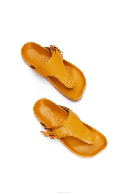 Ochre Ease toe post sandal in goatskin Loewe 84PR723 Women