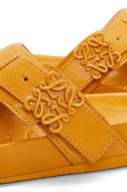 Ochre Ease toe post sandal in goatskin Loewe 84PR723 Women