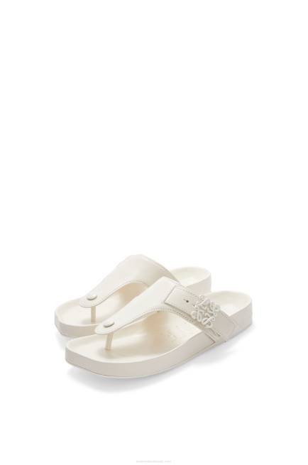 White Ease toe post sandal in goatskin Loewe 84PR679 Women