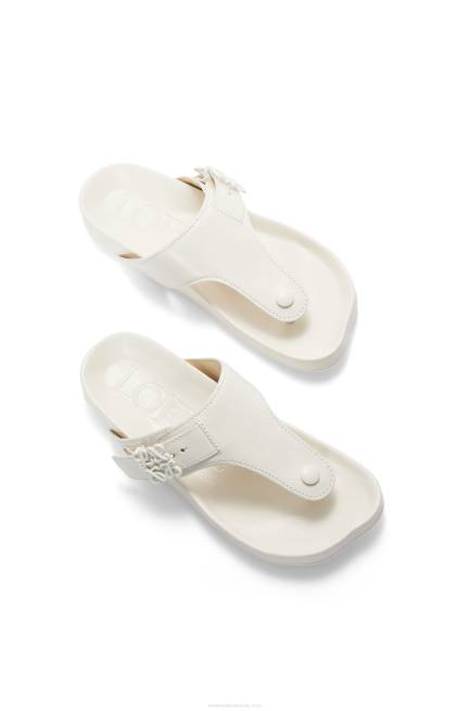 White Ease toe post sandal in goatskin Loewe 84PR679 Women