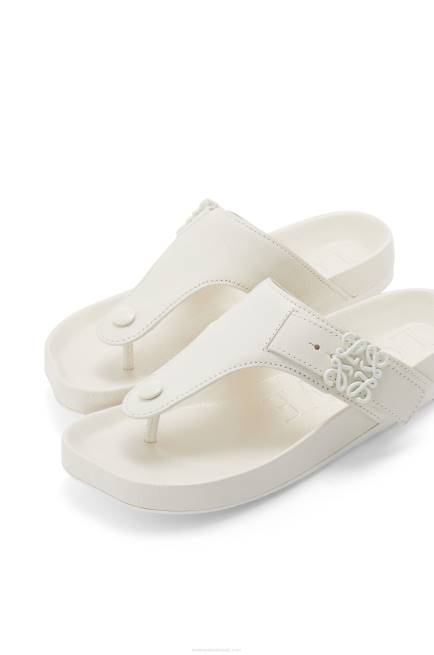 White Ease toe post sandal in goatskin Loewe 84PR679 Women