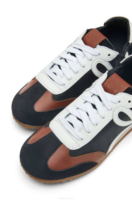 Black/White Ballet Runner in nylon and calfskin Loewe 84PR667 Women