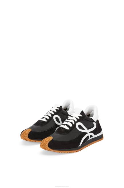 Black/White Flow runner in suede and nylon Loewe 84PR642 Women