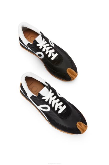 Black/White Flow runner in suede and nylon Loewe 84PR642 Women