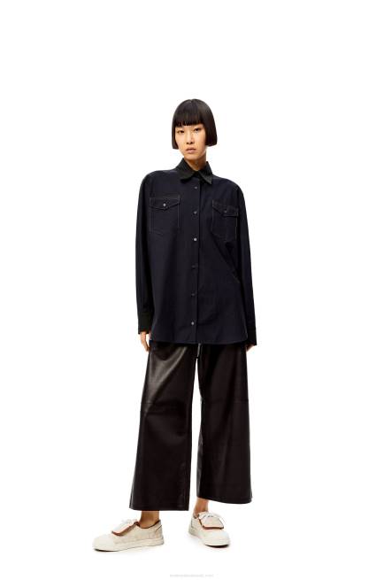 Natural/White Anagram flap sneaker in canvas Loewe 84PR661 Women