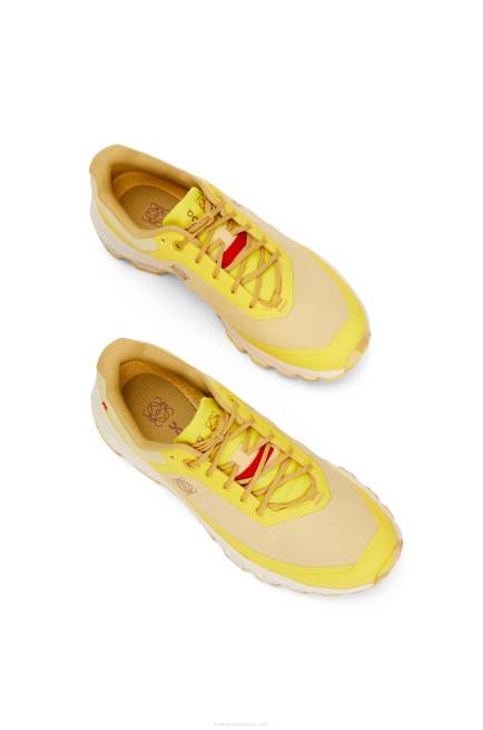 Pale Yellow Cloudventure running shoe in nylon Loewe 84PR634 Women