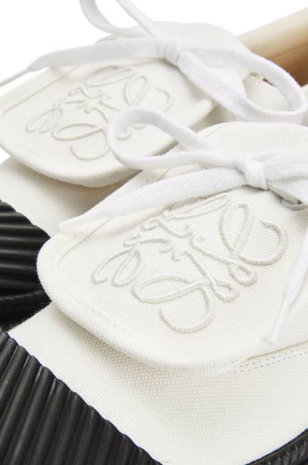 Soft White Anagram flap sneaker in canvas Loewe 84PR662 Women