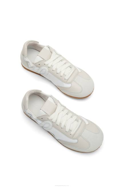White/Off-white Ballet Runner in nylon and calfskin Loewe 84PR657 Women