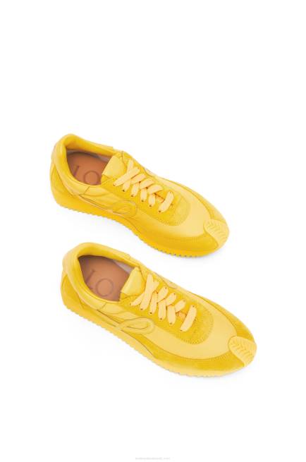 Yellow Flow runner in suede and nylon Loewe 84PR652 Women